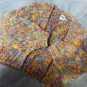 Rainbow Princess Polly Crochet Cardigan